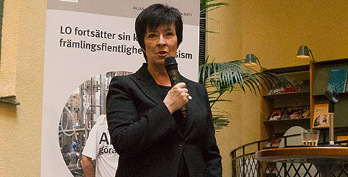 Regeringens nationella samordnare Mona Sahlin